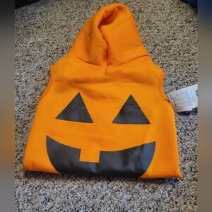 Orange Pumpkin Hoodie Costume‎ for Dogs Size XL NWT